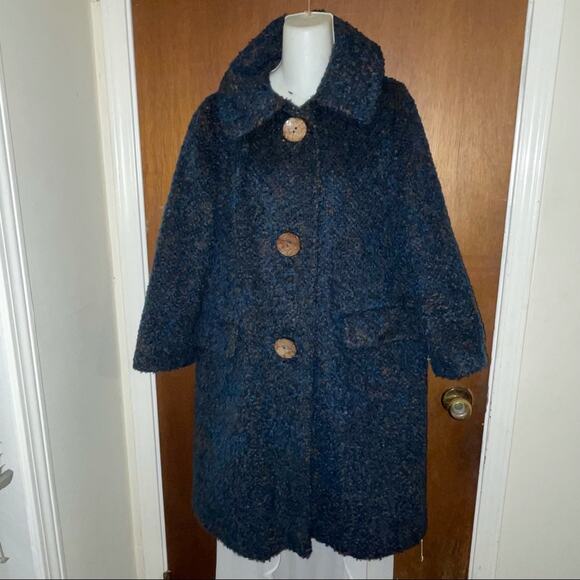 Blue 1950s Miss Maisel wool swing coat - Picture 11 of 11